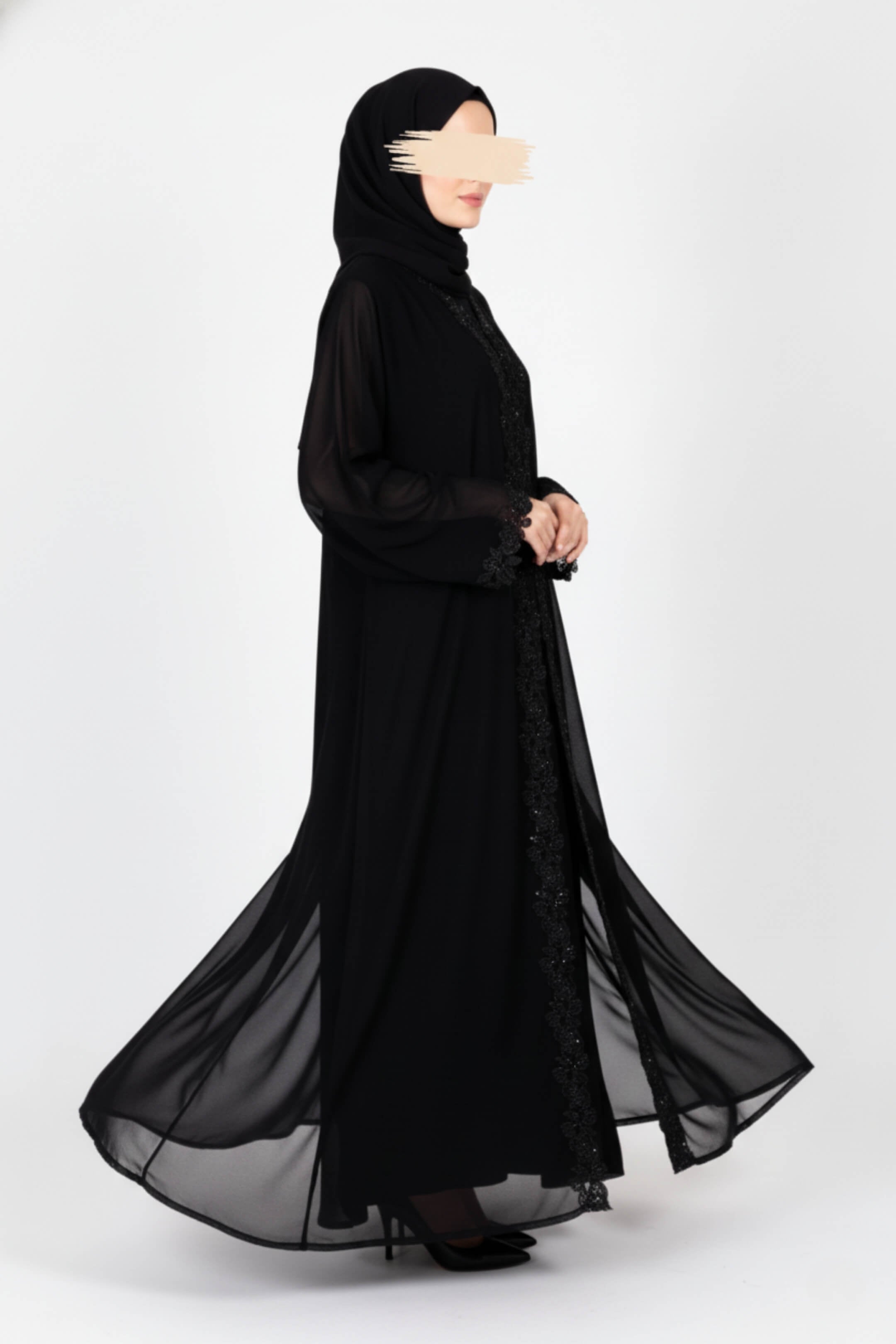 Moonlit Veil Abaya