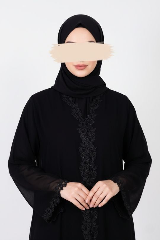 Moonlit Veil Abaya