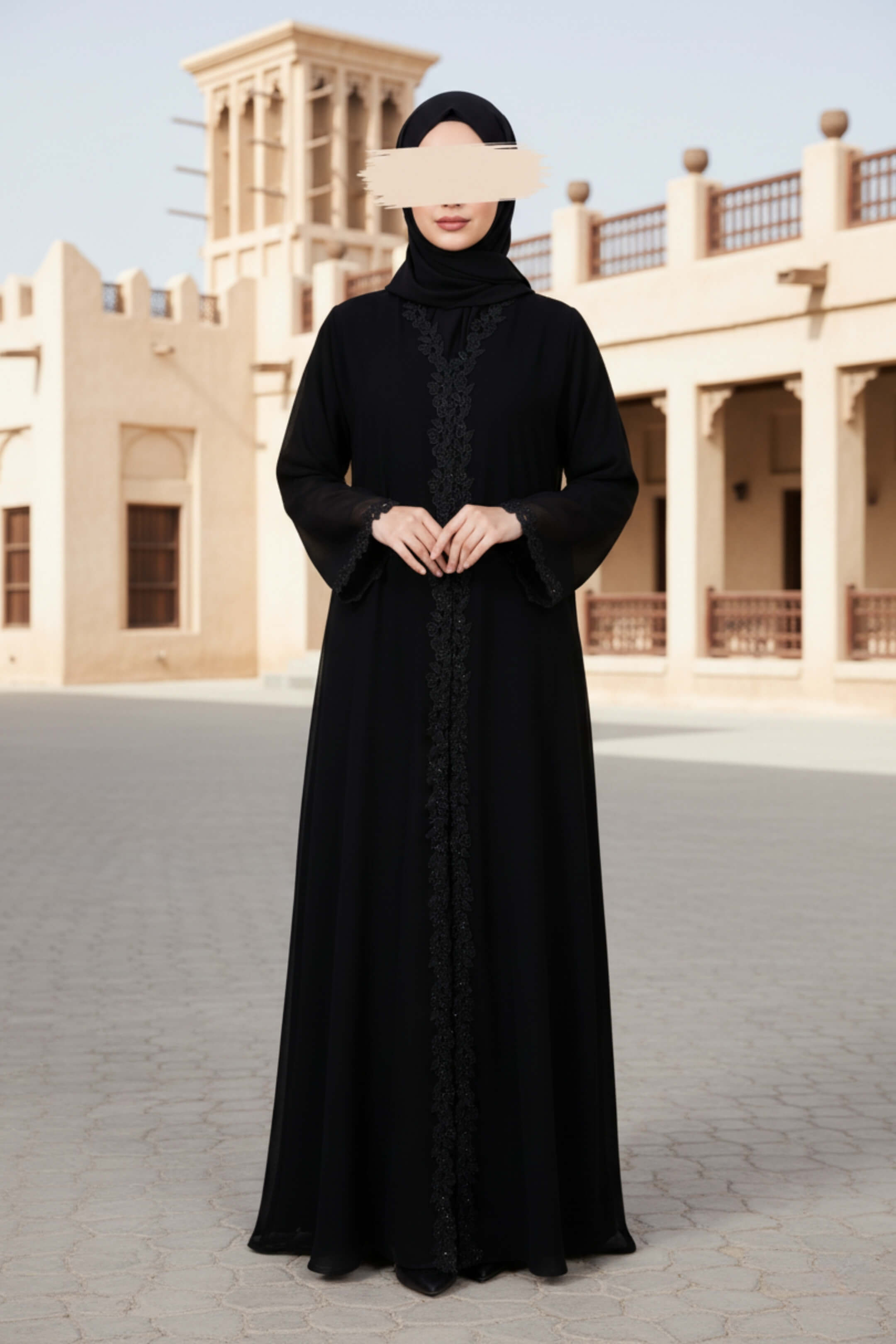 Moonlit Veil Abaya