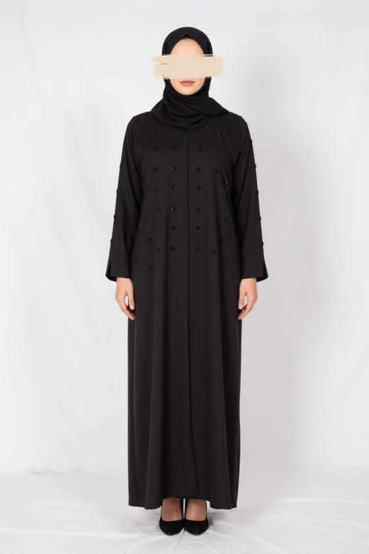 Noir Orchid Abaya - Muslim Lifestyle Store
