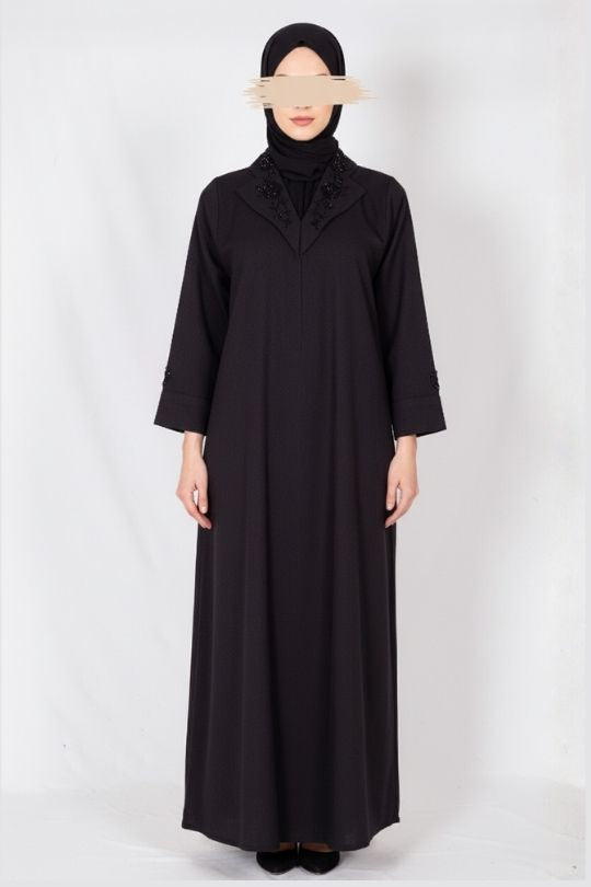 Black Serenity Abaya - Muslim Lifestyle Store