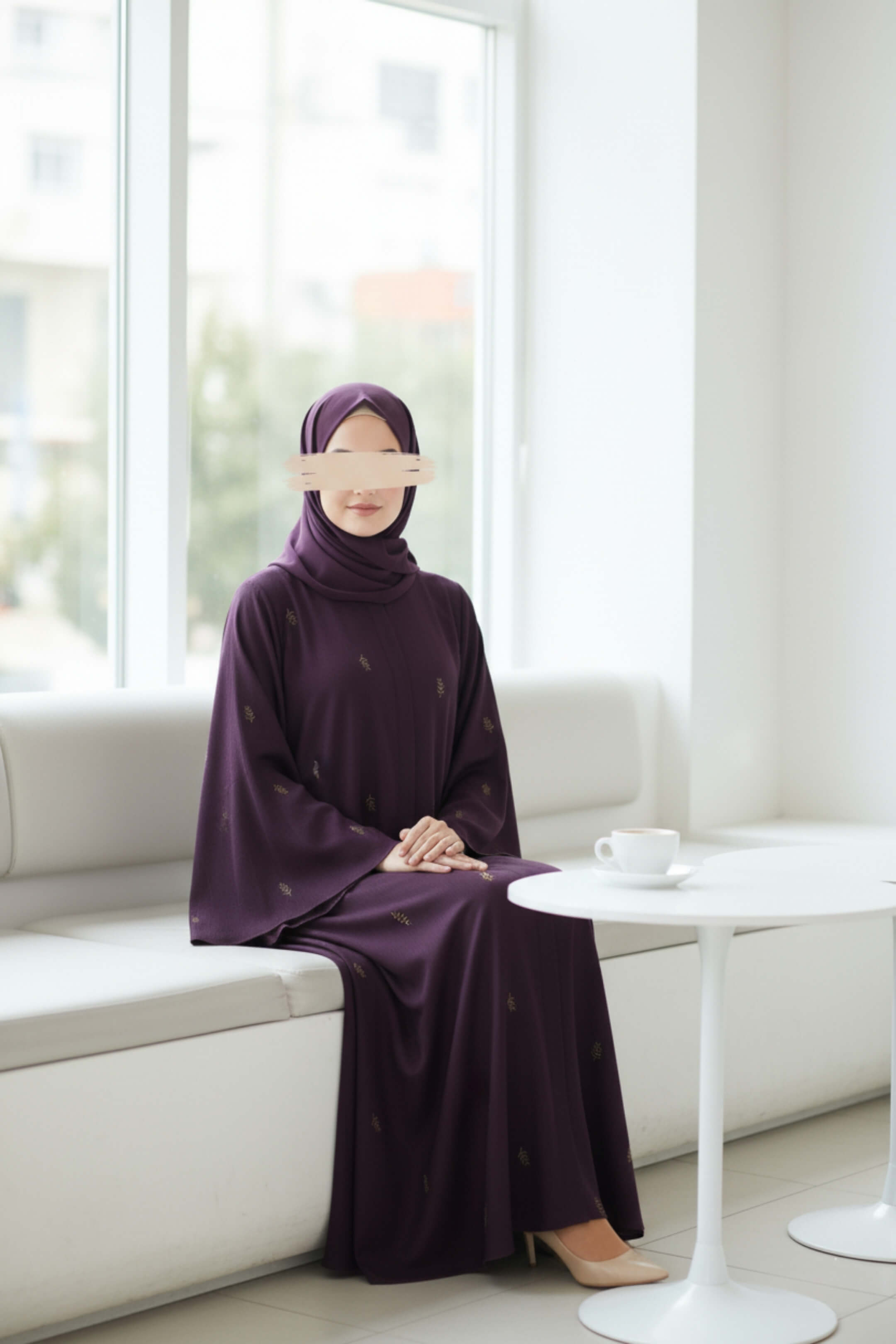 Plum Reverie Abaya
