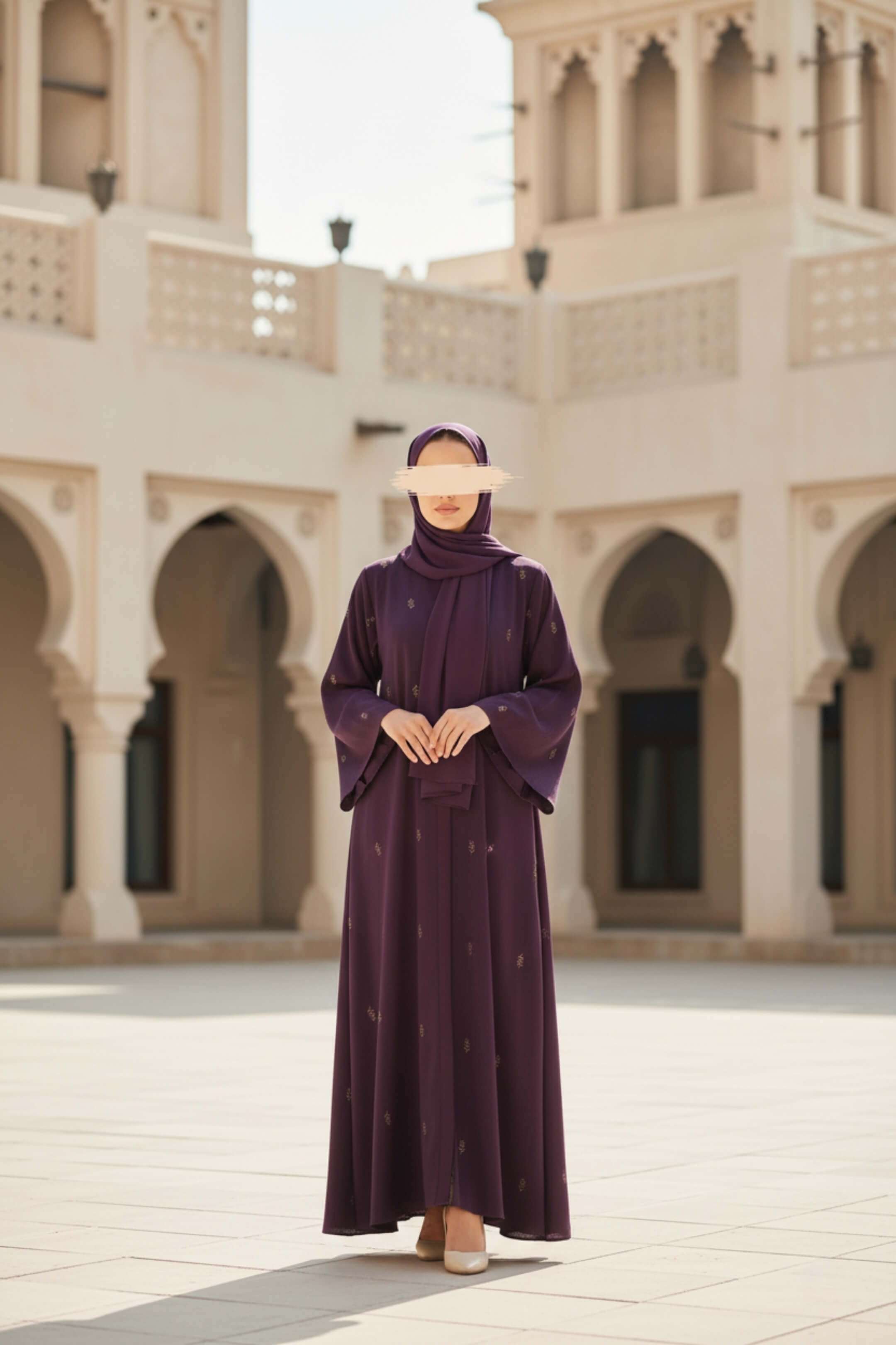 Plum Reverie Abaya