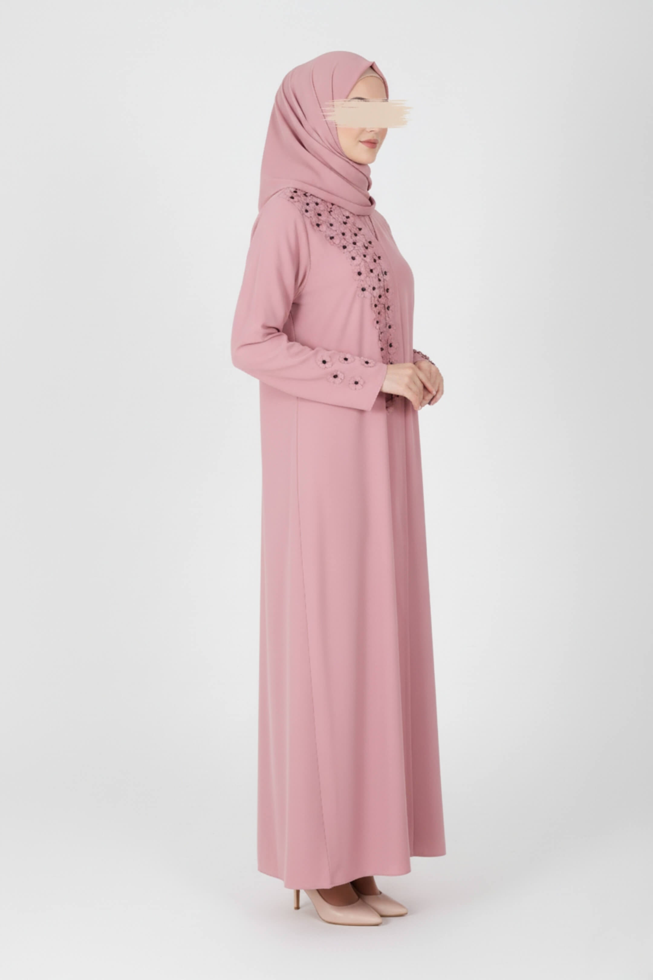 Pastel Bloom Abaya
