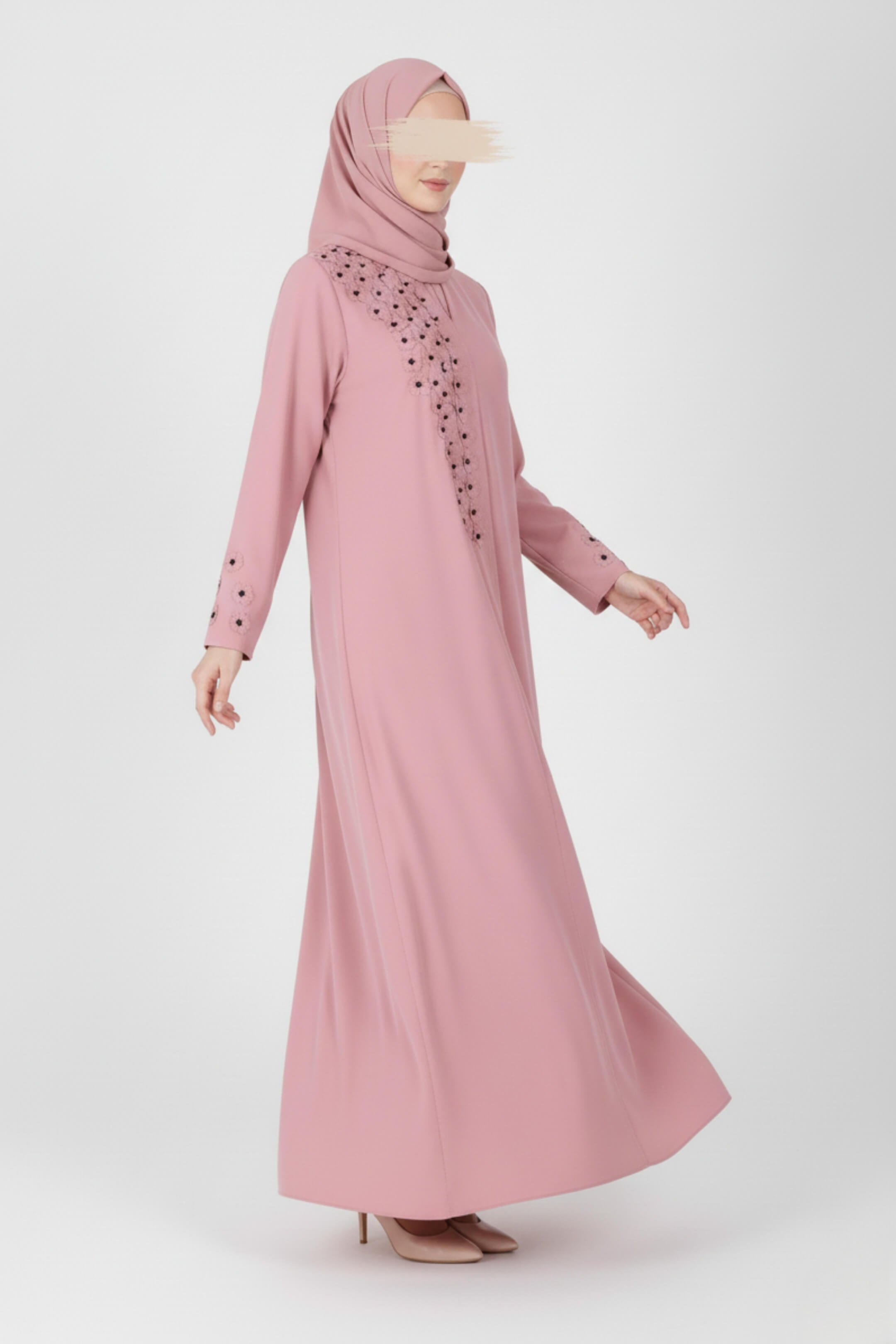 Pastel Bloom Abaya