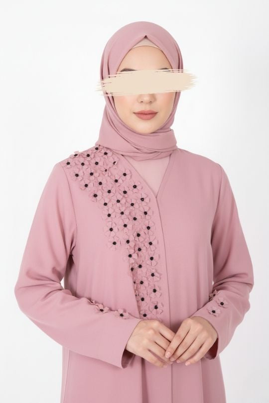 Pastel Bloom Abaya