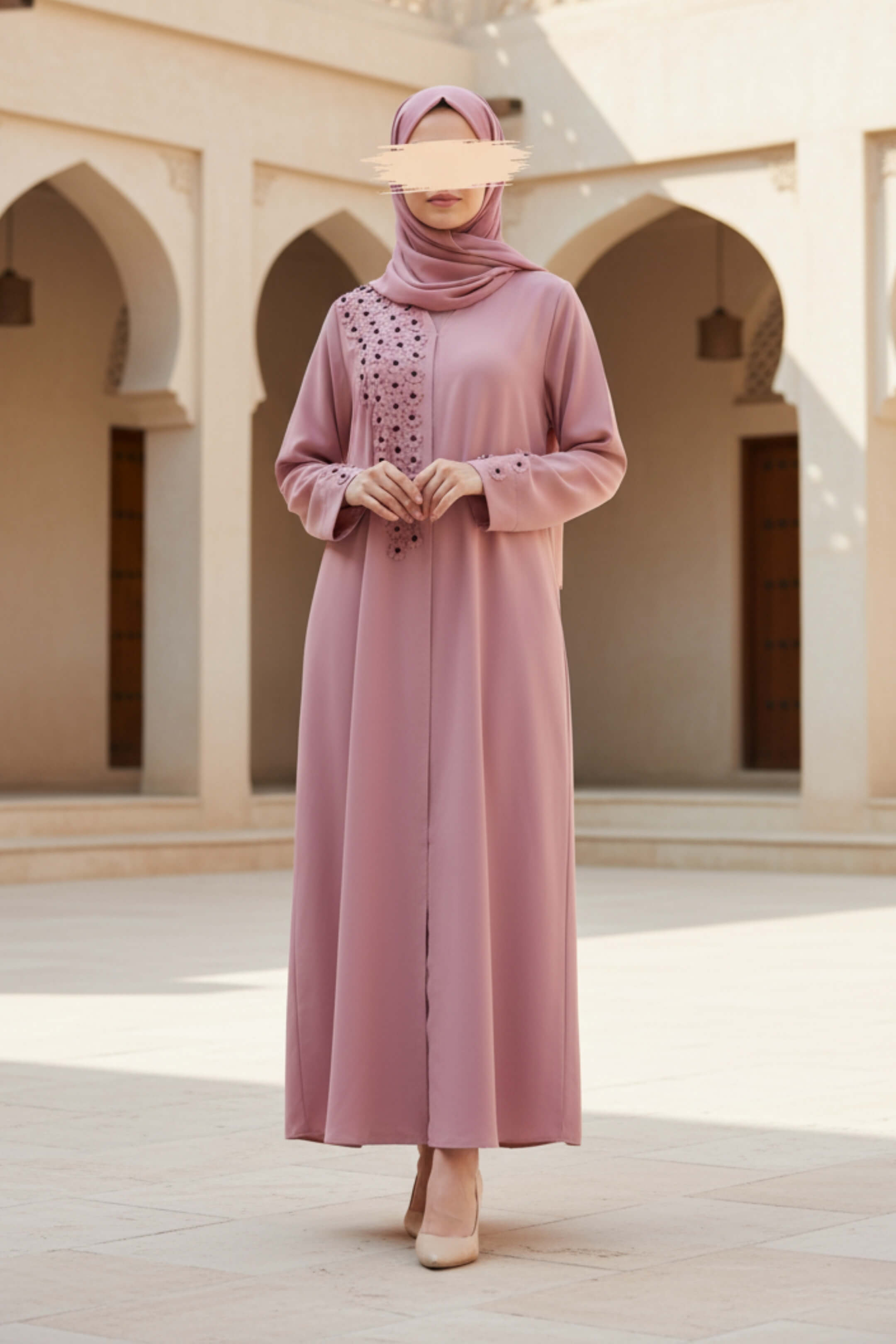 Pastel Bloom Abaya