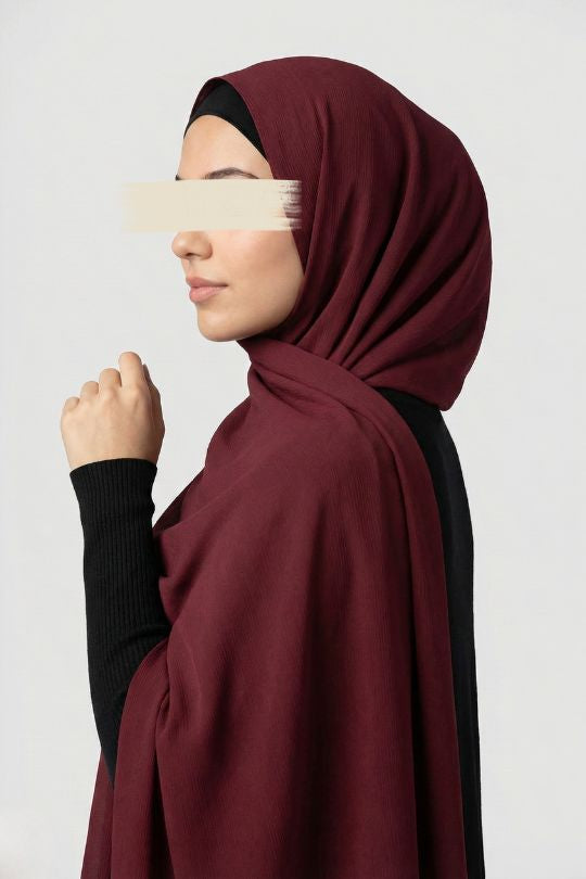 Wrinkled Hijab Scarf