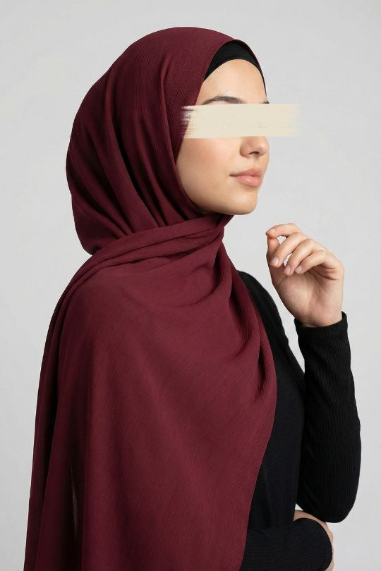 Wrinkled Hijab Scarf