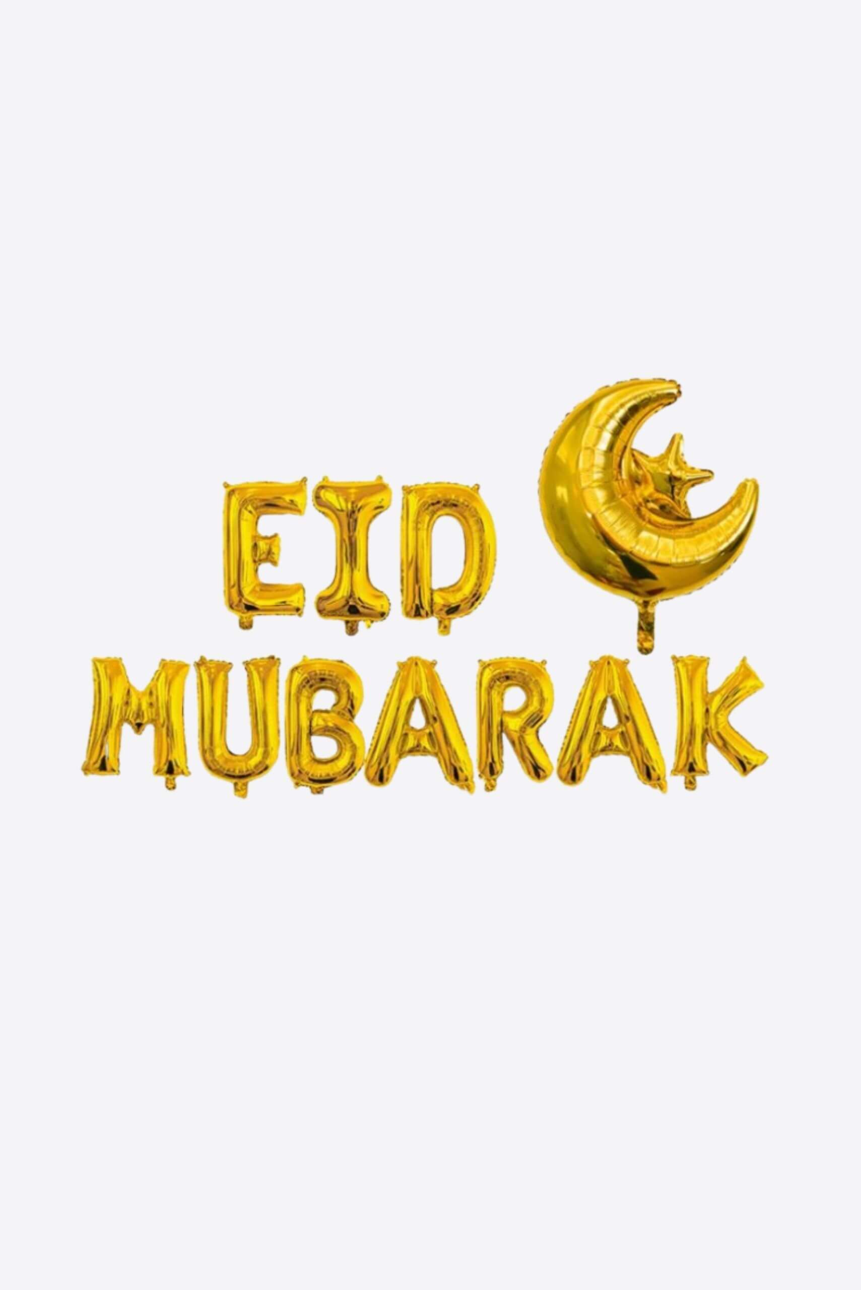Eid Mubarak Foil Balloons - Balloon - Muslim Lifestyle Store