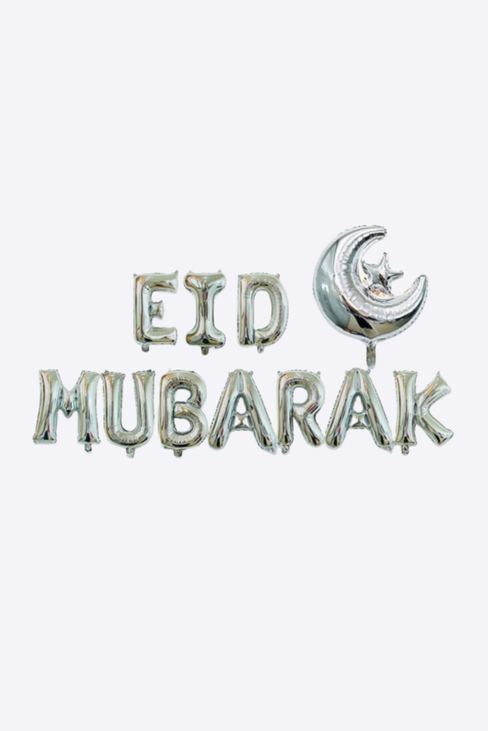 Eid Mubarak Foil Balloons - Balloon - Muslim Lifestyle Store