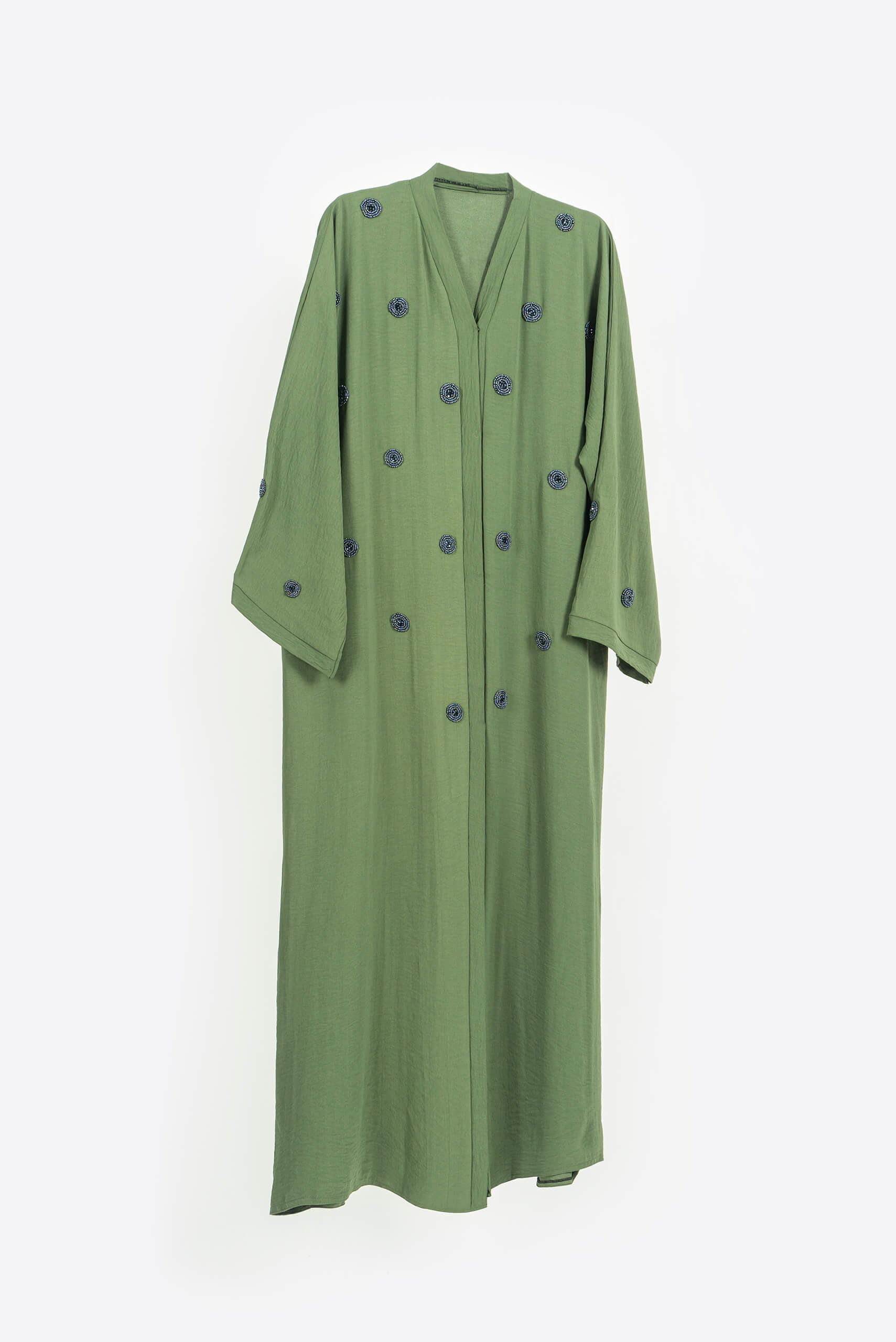 Fancy Olive Green Abaya - Abaya - Muslim Lifestyle Store