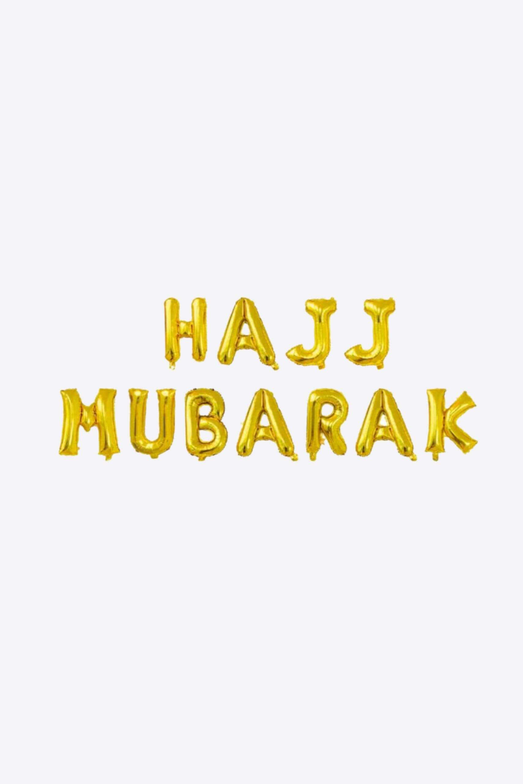 Hajj Mubarak Foil Balloons - Balloon - Muslim Lifestyle Store