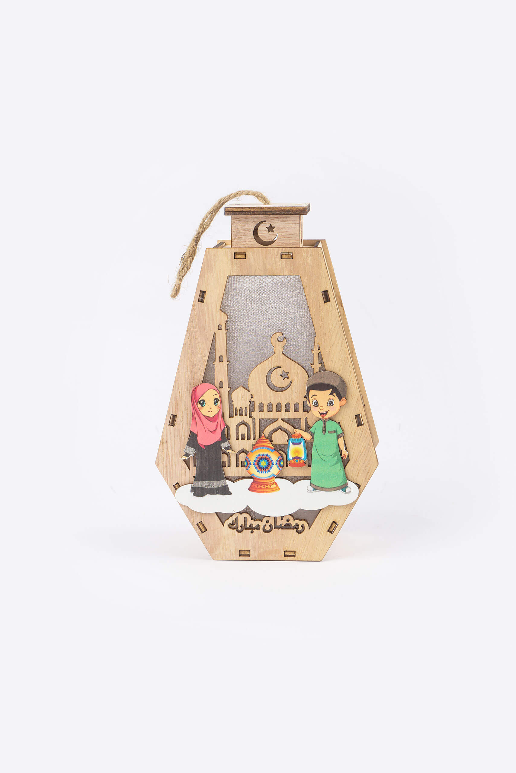 LED Kids Ramadan Wooden Lantern - Lantern - Muslim Lifestyle Store