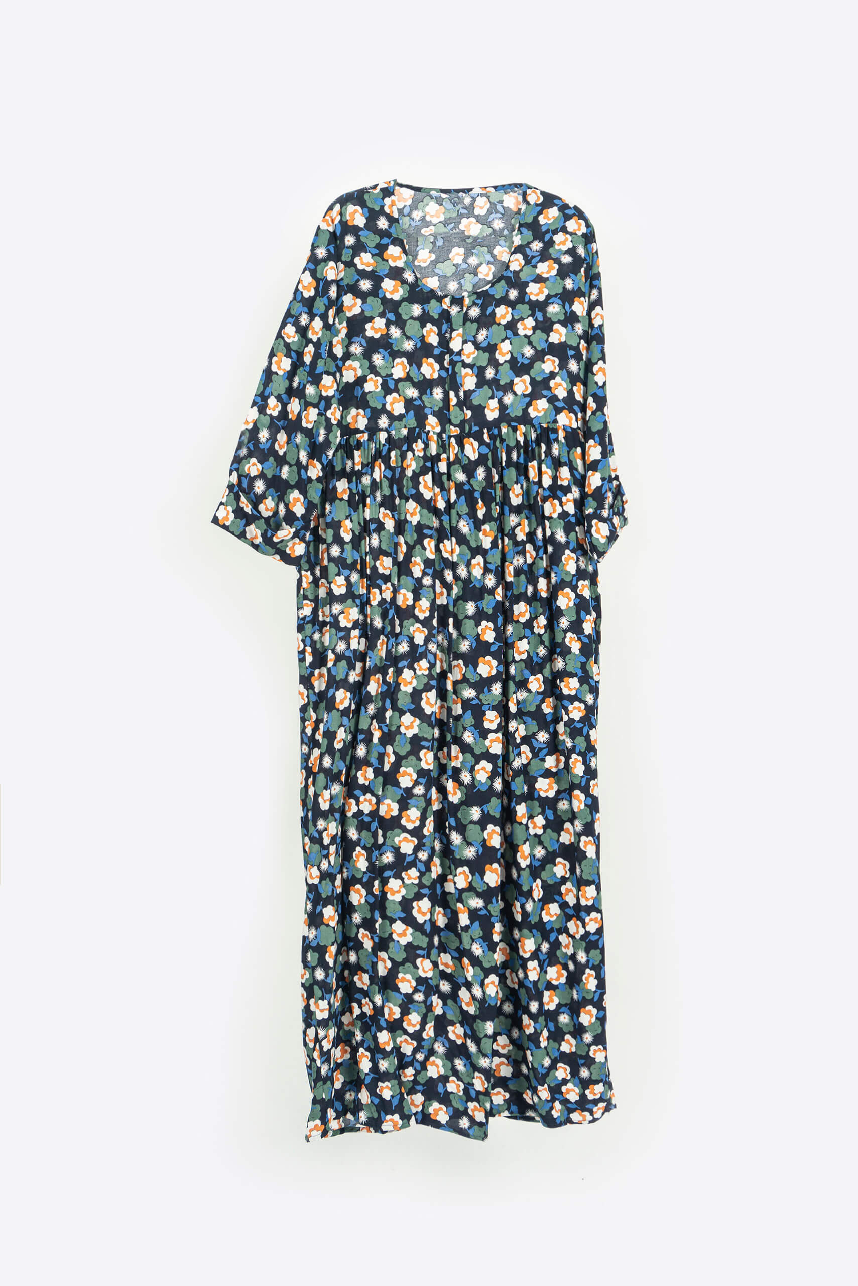 Navy Garden Maxi Dress - Maxi Dress - Muslim Lifestyle Store