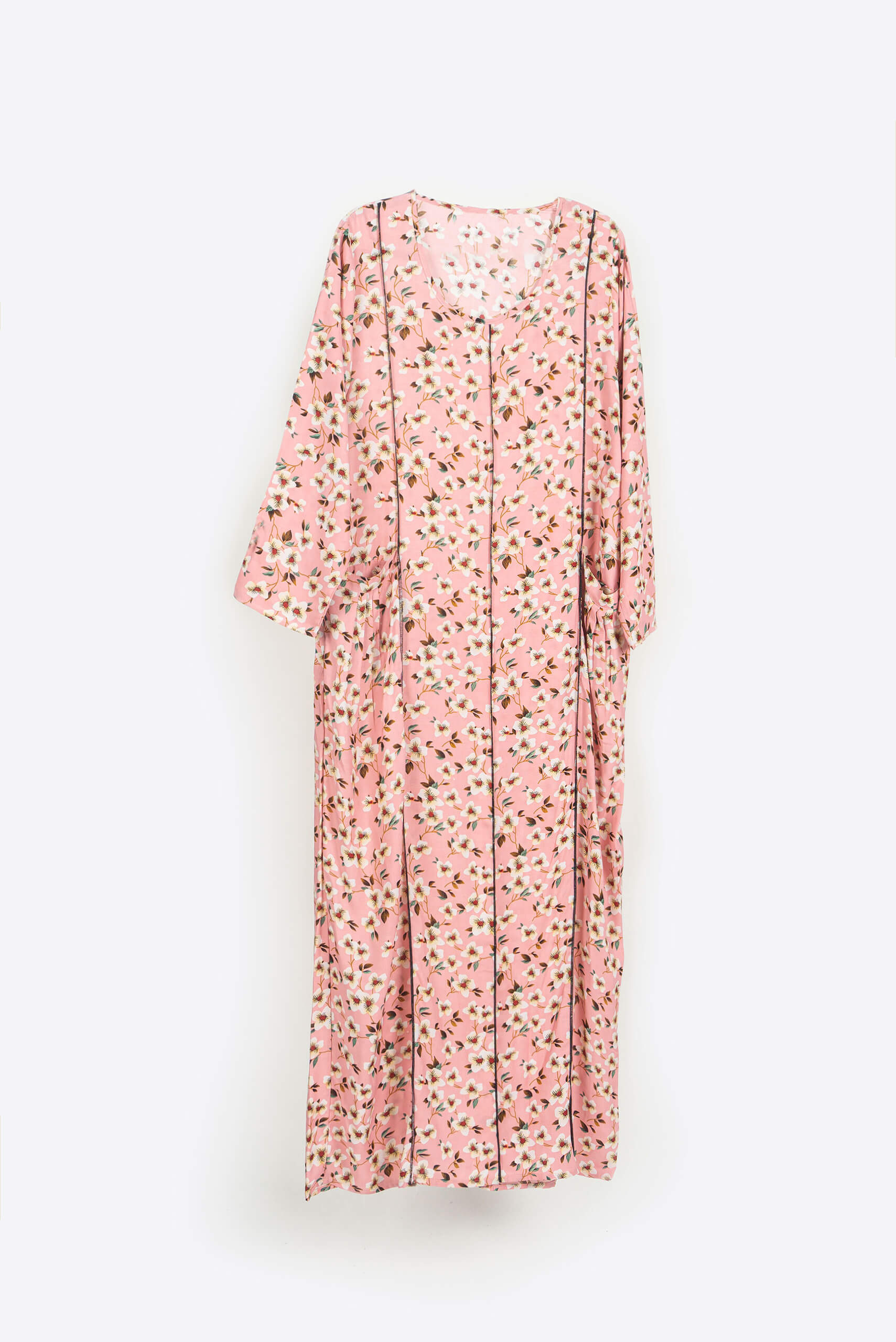Pink Floral Maxi Dress - Maxi Dress - Muslim Lifestyle Store