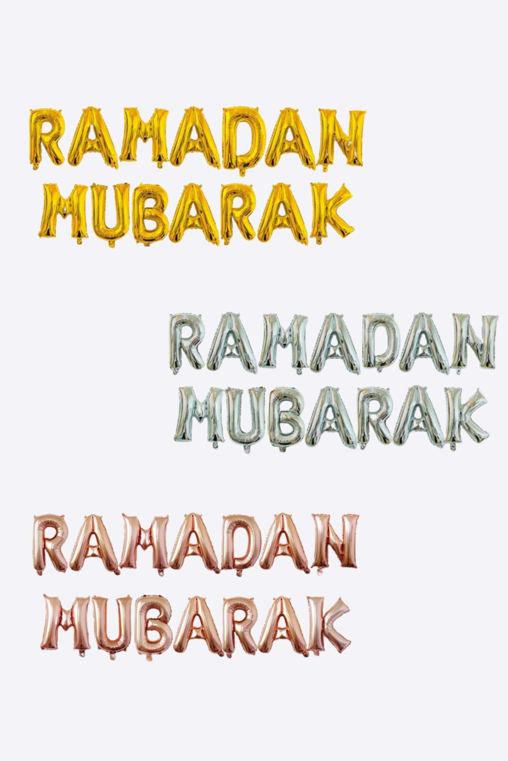 Ramadan Mubarak Foil Balloons - Balloon - Muslim Lifestyle Store
