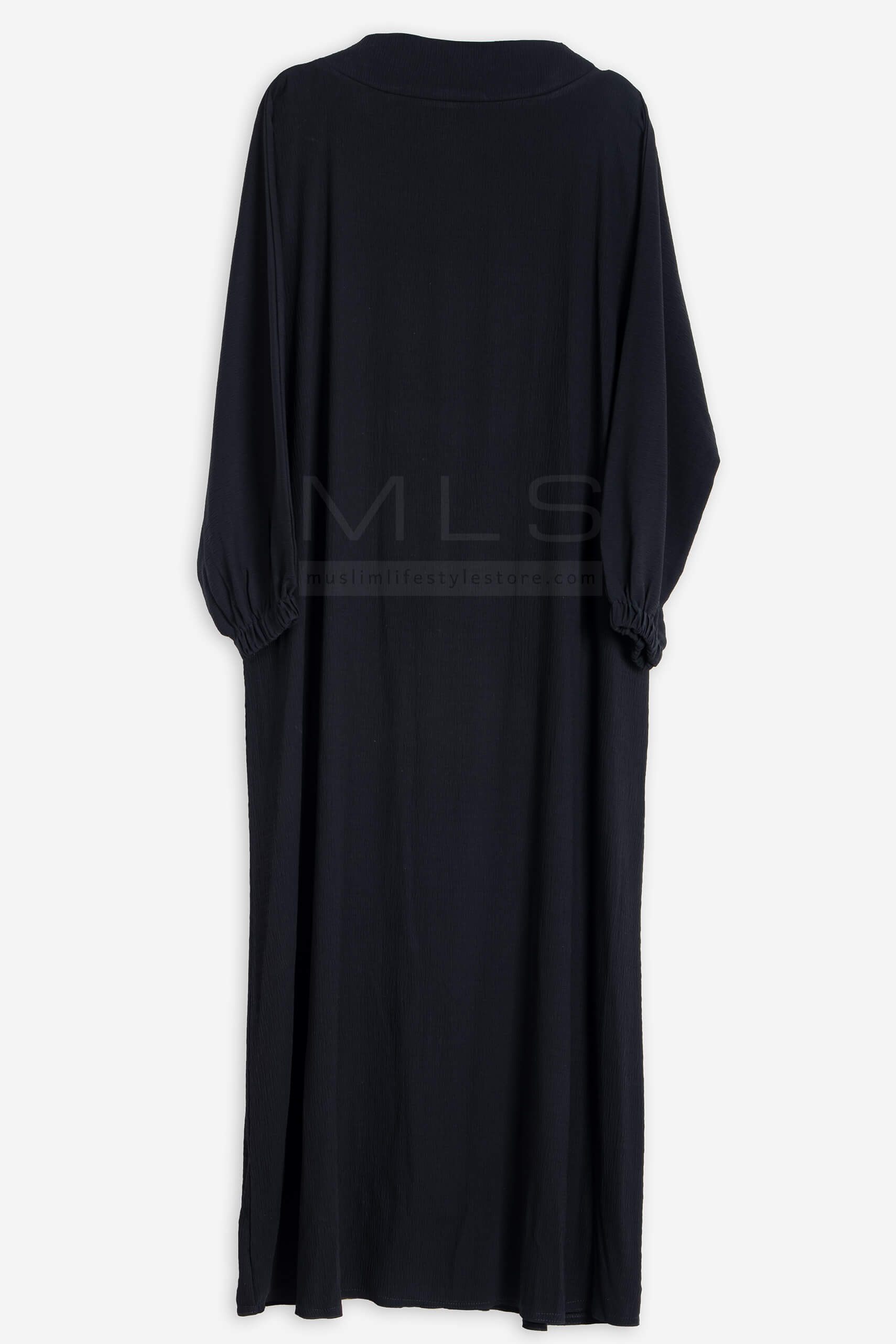 Black Button Abaya - Abaya - Muslim Lifestyle Store