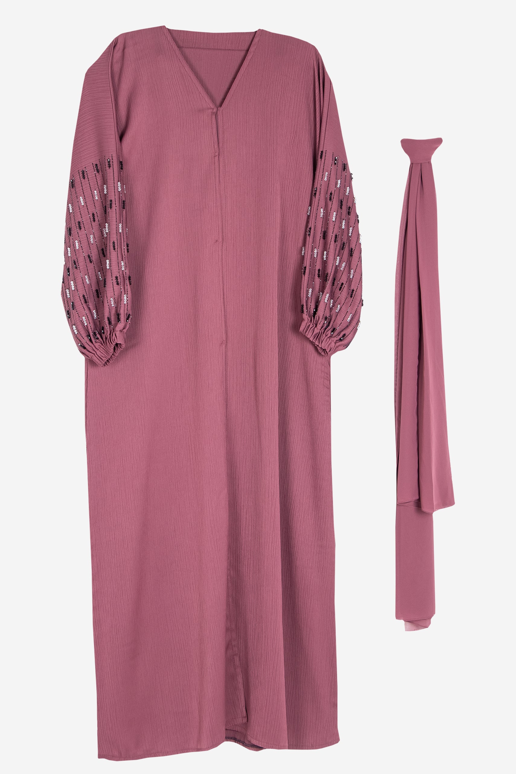 Henna Magenta Pink Bishop Abaya - Abaya - Muslim Lifestyle Store