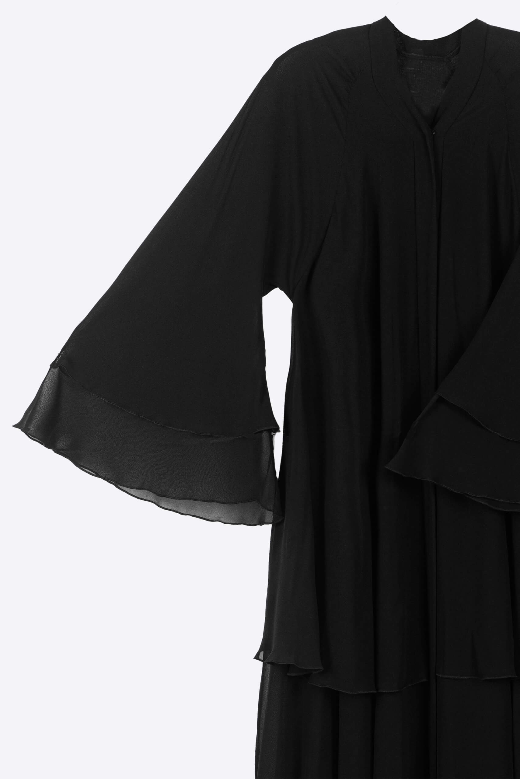 Flare Black Abaya - Abaya - Muslim Lifestyle Store