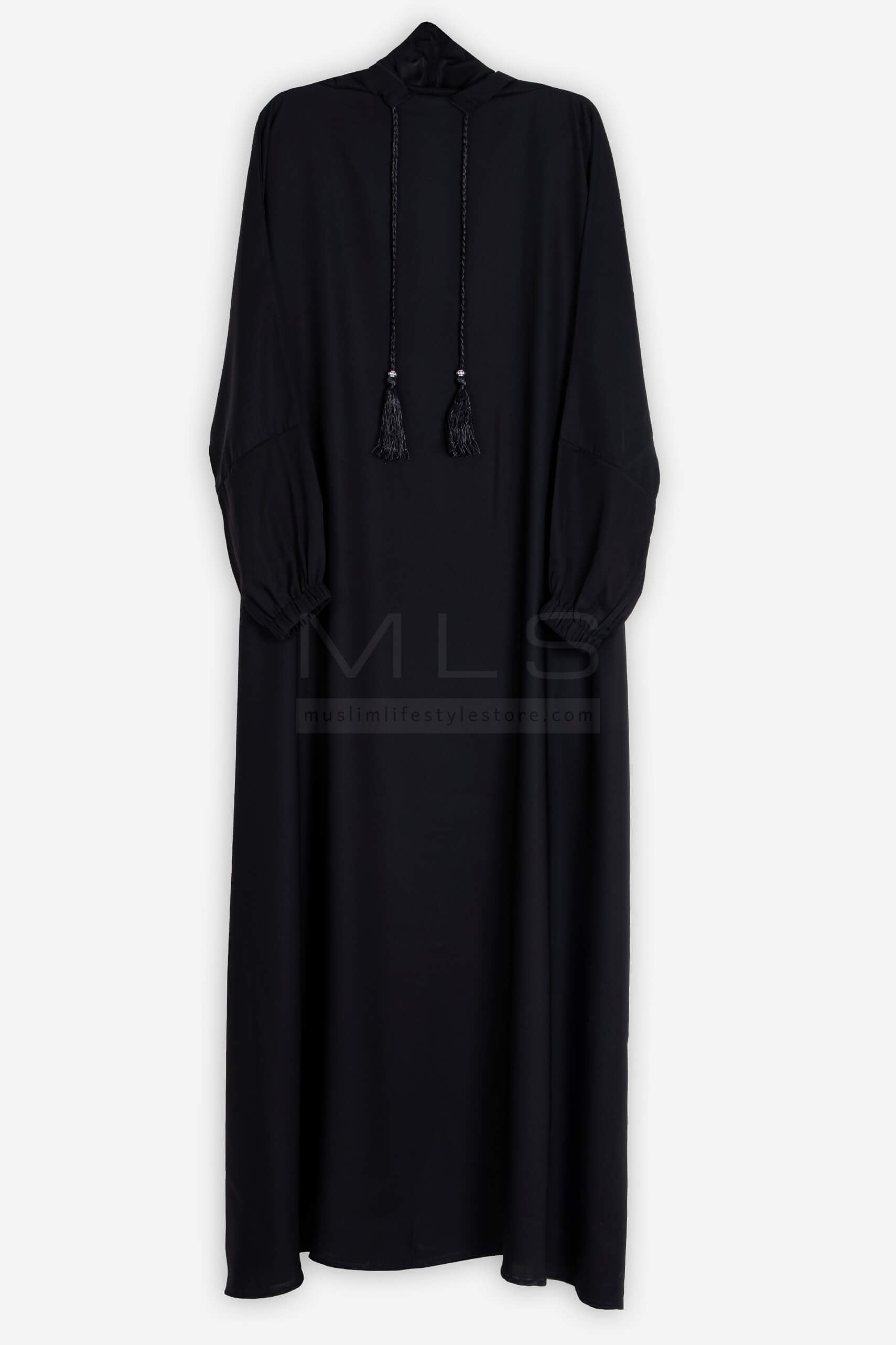 Black Stylish Cap Jilbab - Jilbab - Muslim Lifestyle Store