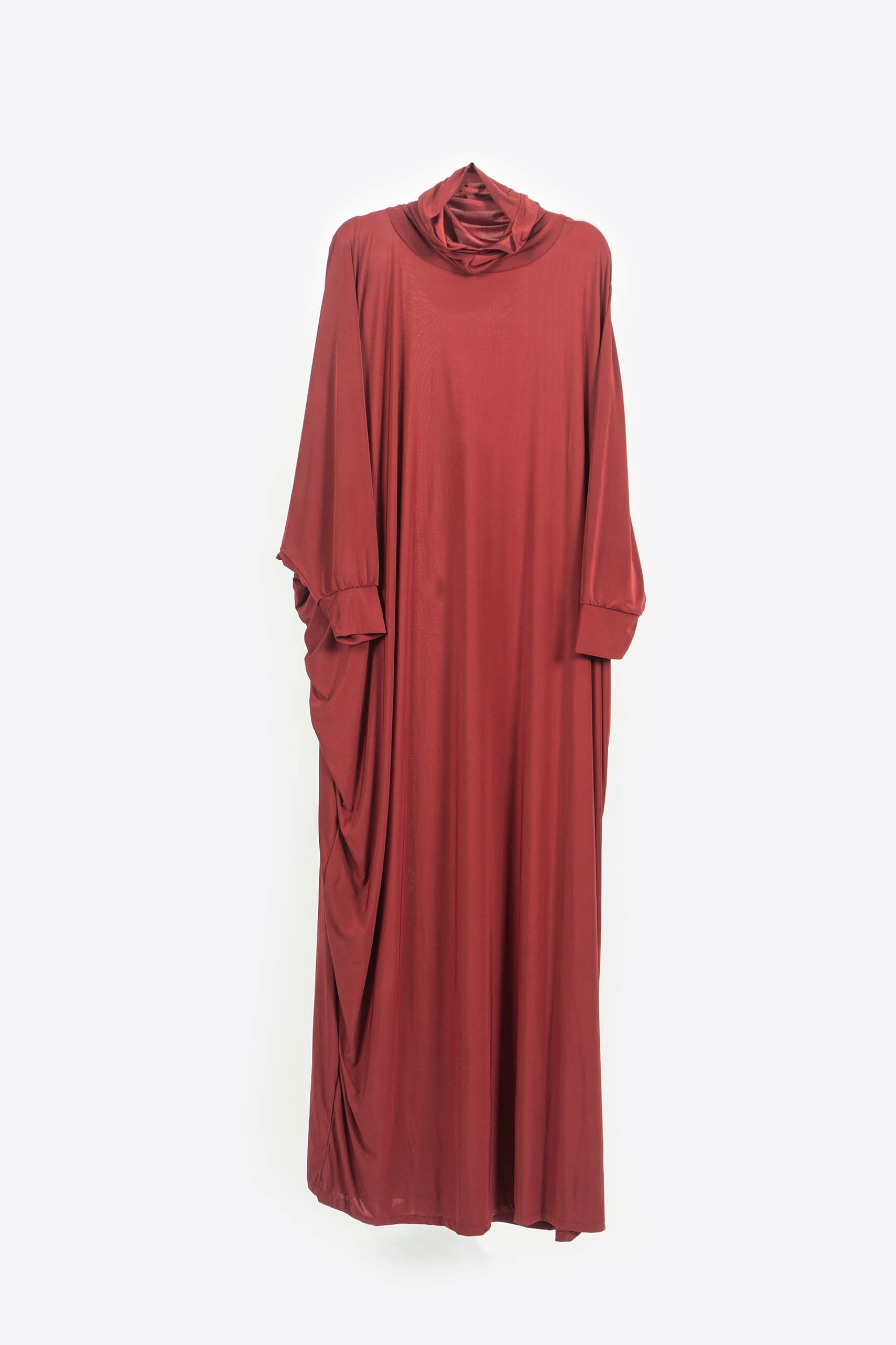 Maroon Prayer Gown - Prayer Gown - Muslim Lifestyle Store